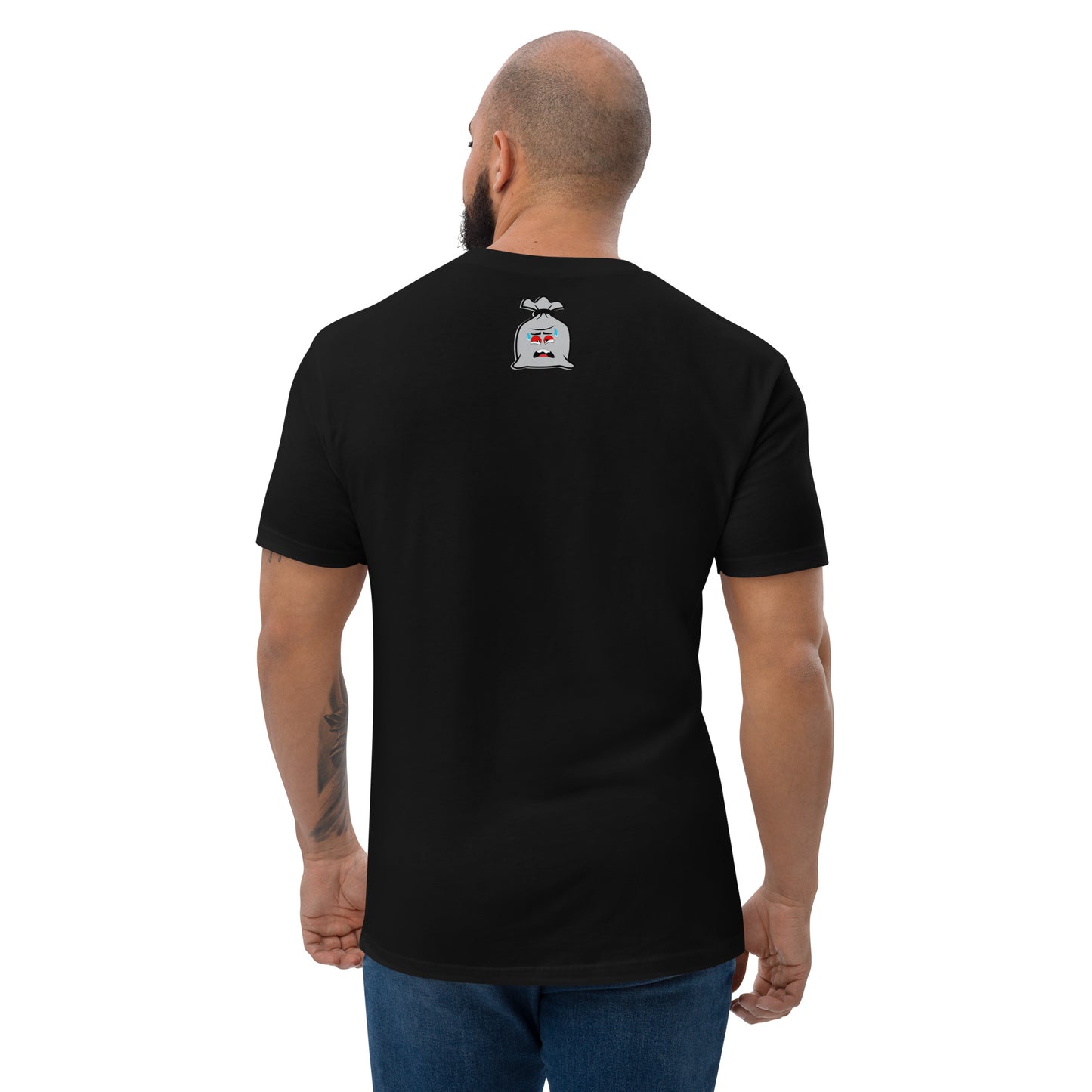 Scared Money Embroidered Form Fitting Short Sleeve T-shirt