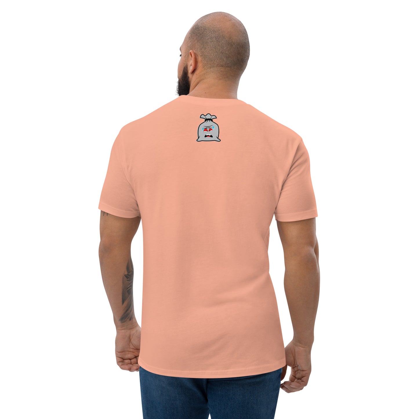 Scared Money Embroidered Form Fitting Short Sleeve T-shirt