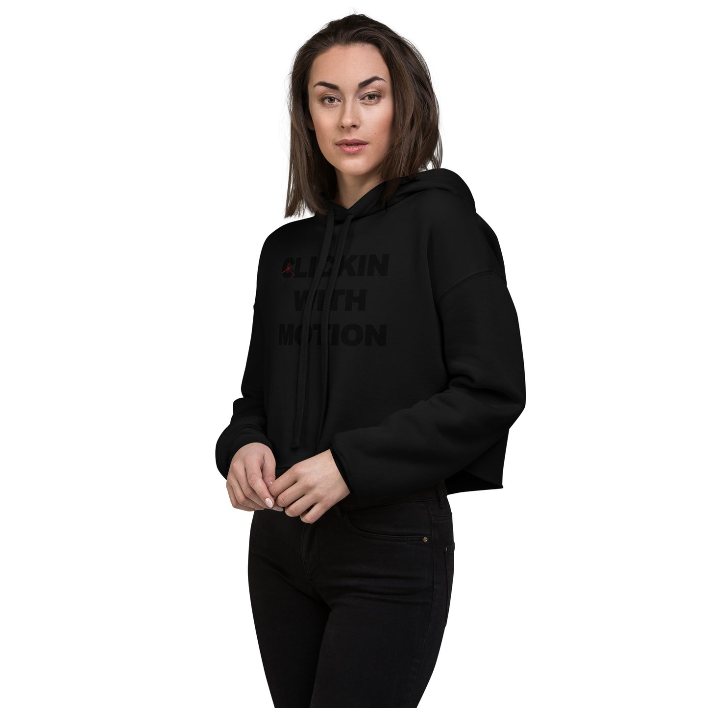Clickin Crop Hoodie