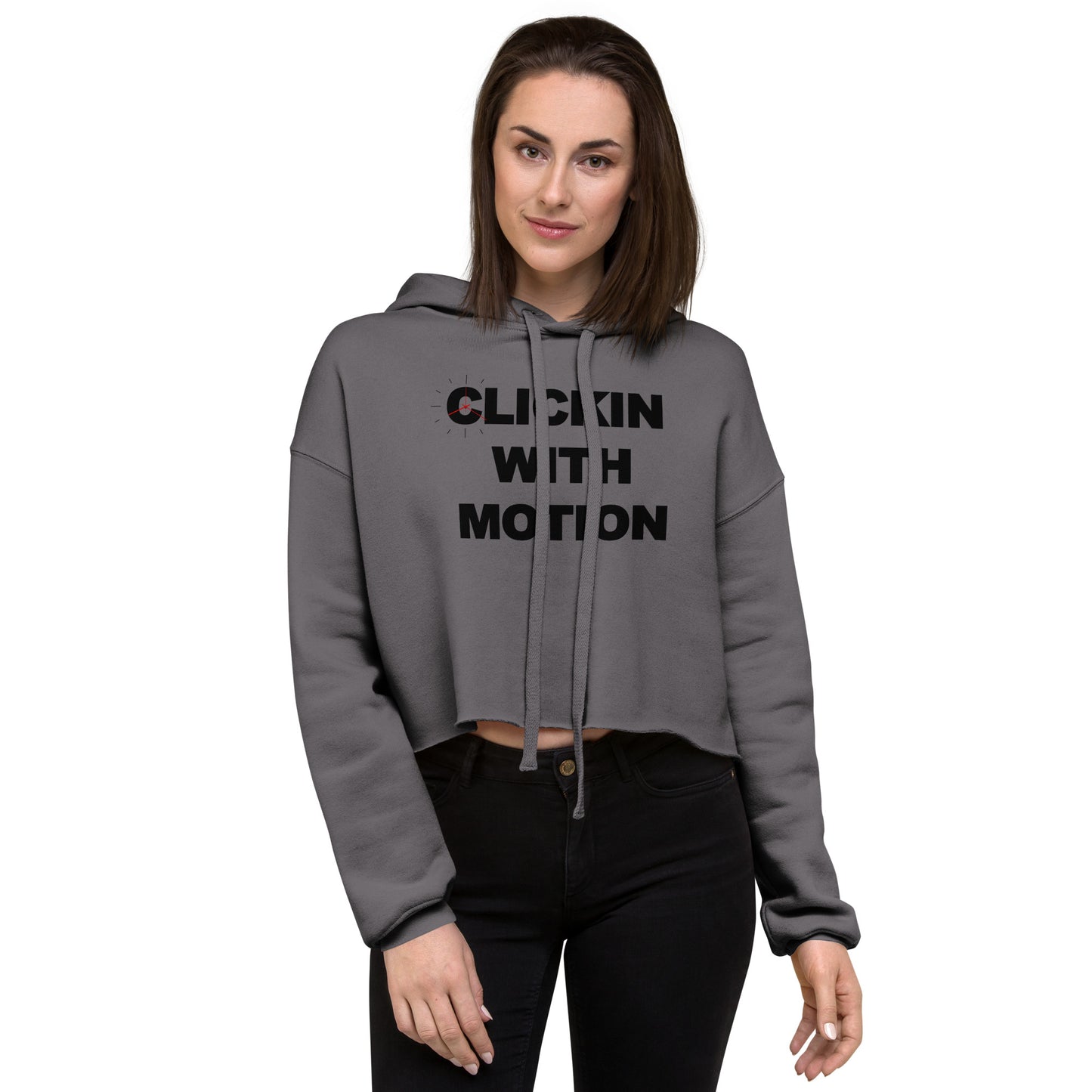 Clickin Crop Hoodie