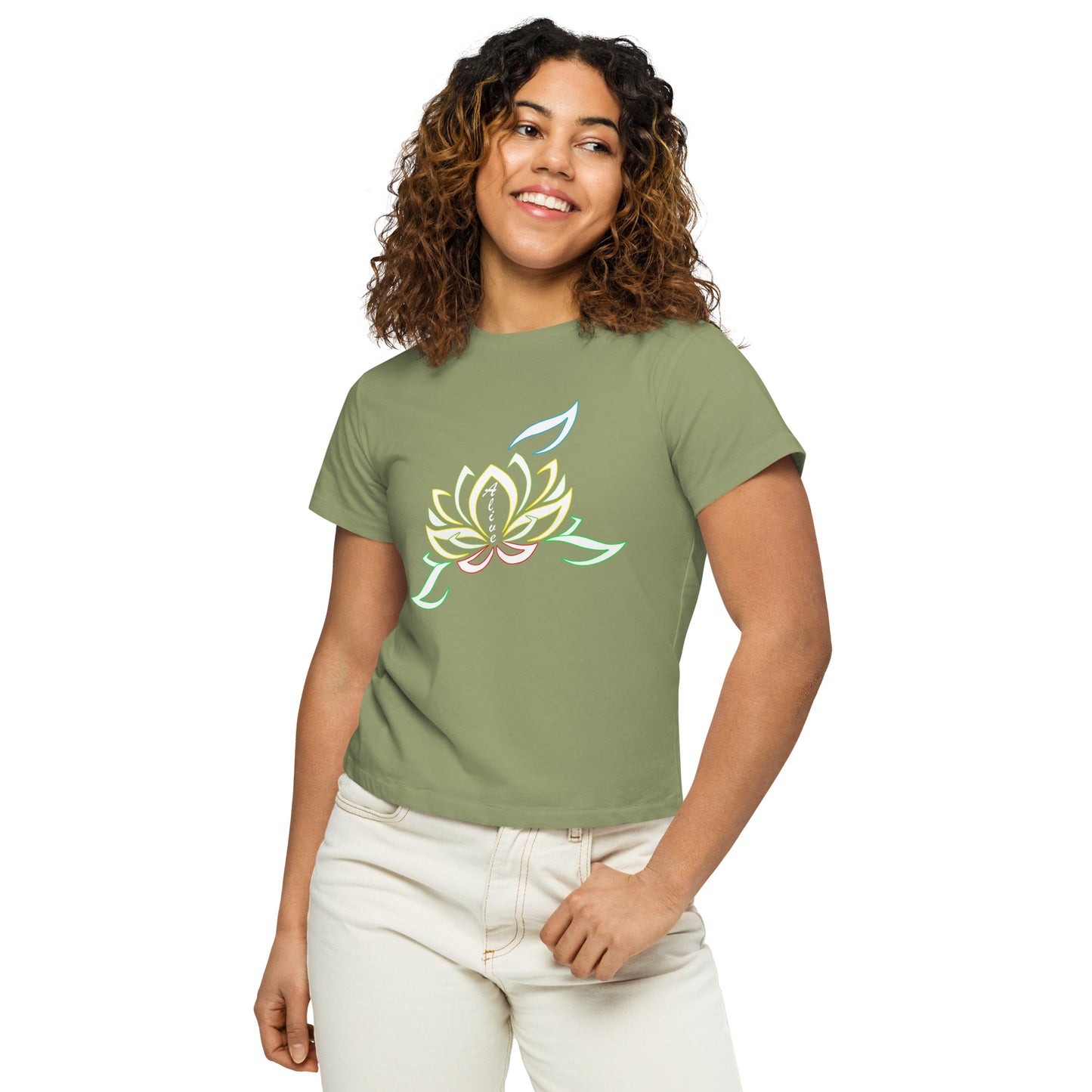 Women’s high-waisted t-shirt