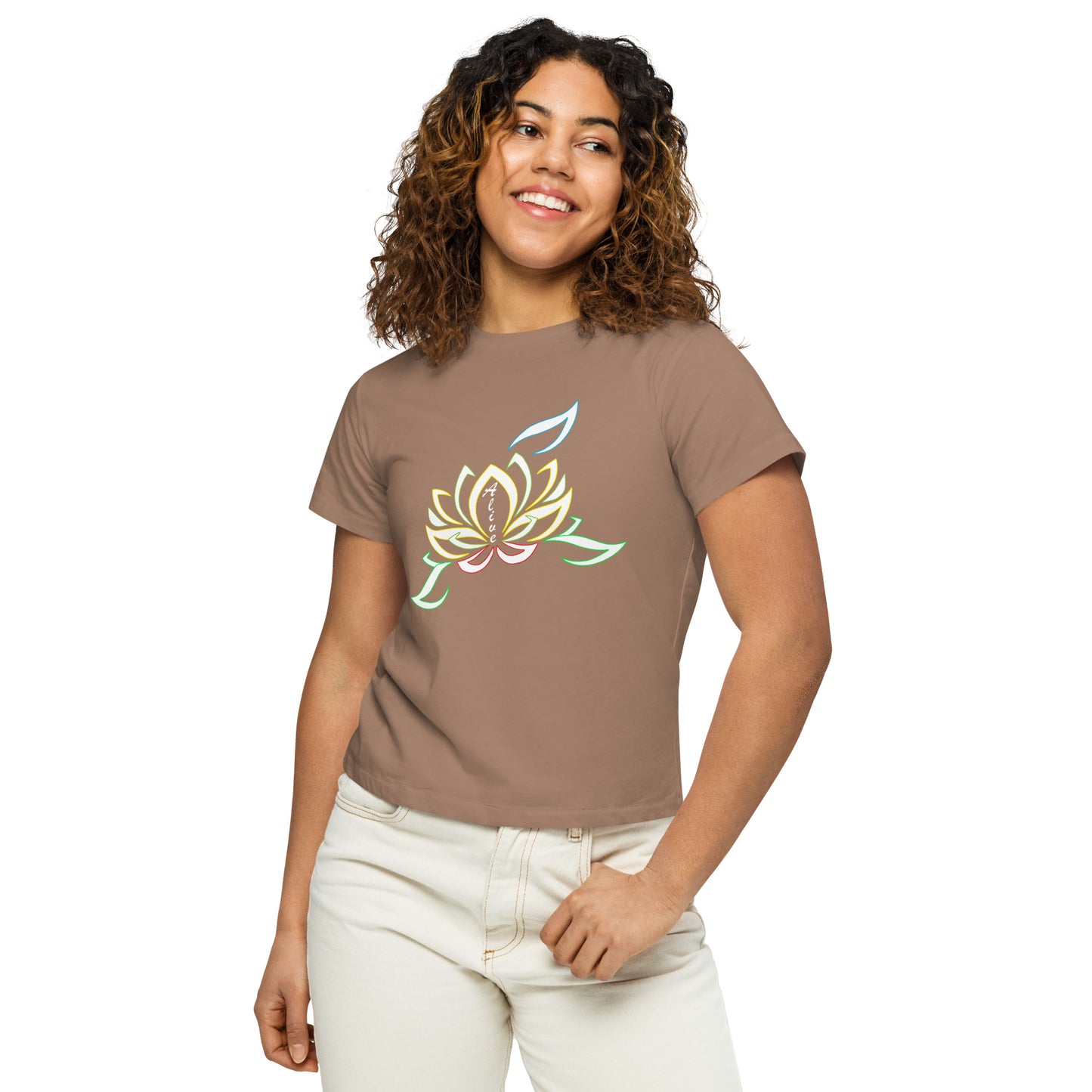 Women’s high-waisted t-shirt