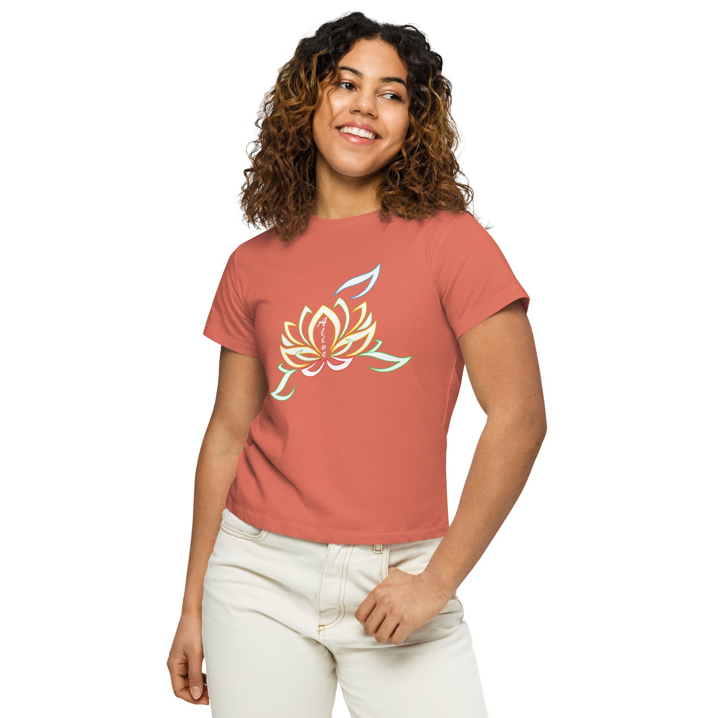 Women’s high-waisted t-shirt