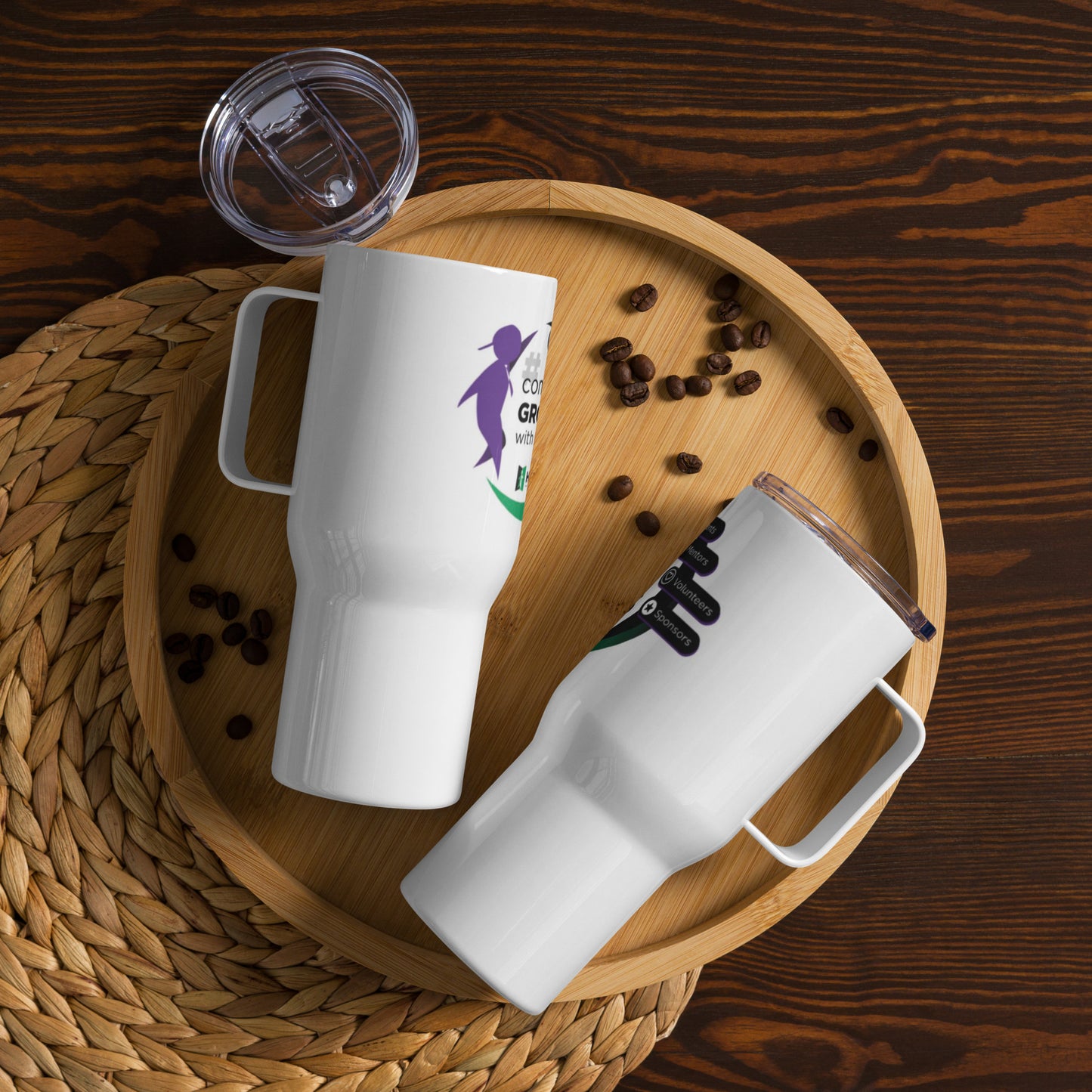 HRAP Travel mug with a handle